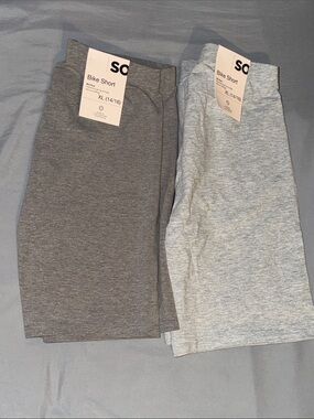 Bundle of 2 SO Bike Shorts- Dark Gray & Light Gray